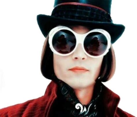 willy wonka johnny depp glasses